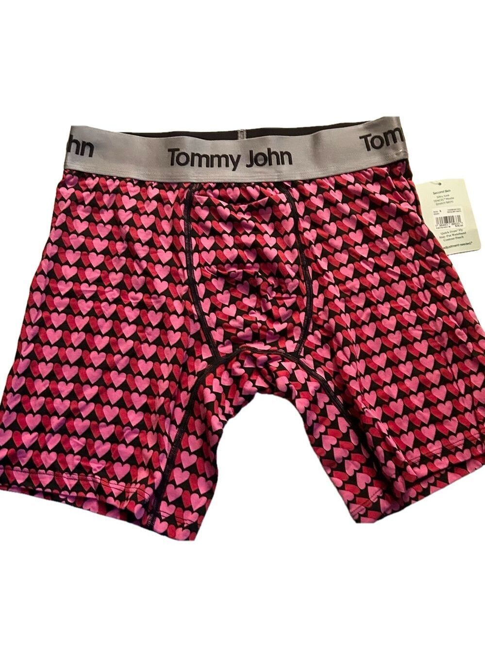 Tommy John Second Skin Men’s Boxer Briefs Heart Small NWT
